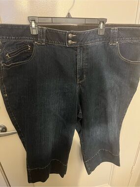 Dark wash Lane Bryant Capri’s